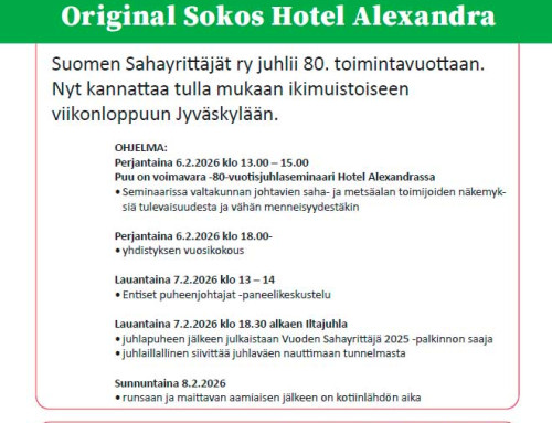 Talvipäivät Jyväskylässä 6.-8.2.2026 Ilmoittaudu NYT!